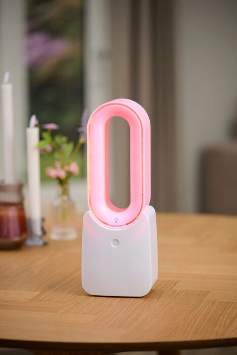 Bordsfläkt m/LED-ljus 10W